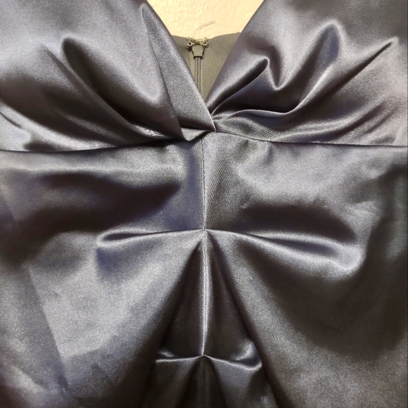 Pewter Grey Ruched Dress Onyx Nite 14 - Picture 2 of 5
